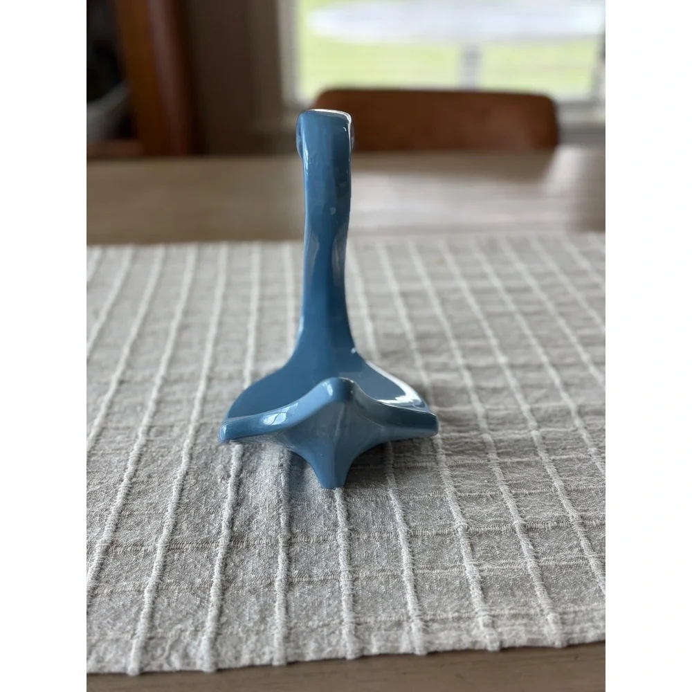 Vintage Nova Designs Ceramic Swan Towel Holder Ivory Bathroom Counter Decor MCM